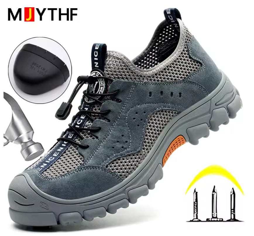 MJYTHF Hava Delikli İş Güvenlik Ayakkabısı