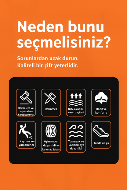MJYTHF Hava Delikli İş Güvenlik Ayakkabısı